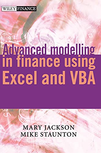 Advanced modelling in finance using Excel and VBA Cover