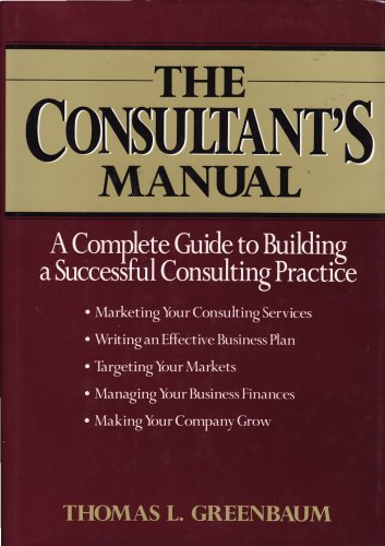 The consultant's manual Cover
