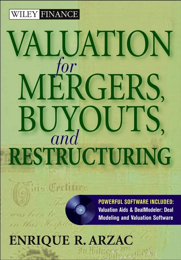 Valuation for mergers, buyouts, and restructuring Cover