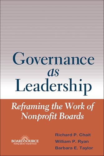 Governance as leadership Cover