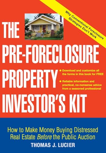 The pre-foreclosure property investor's kit Cover