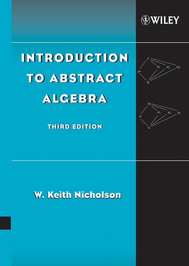 Introduction to abstract algebra Cover