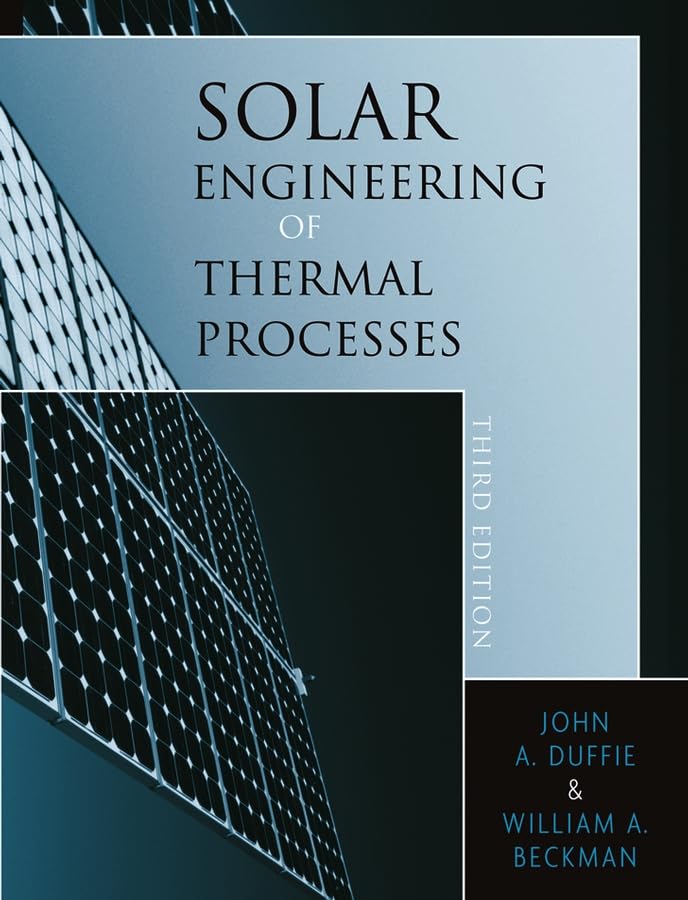 Solar engineering of thermal processes Cover