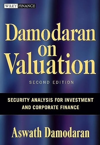 Damodaran on Valuation Cover