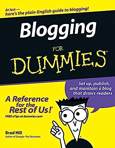 Blogging for dummies Cover