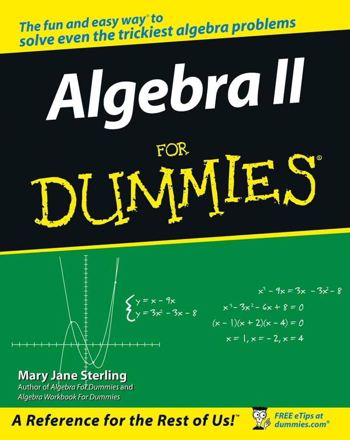 Algebra II for dummies Cover
