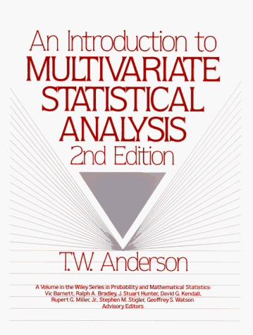 An introduction to multivariate statistical analysis Cover