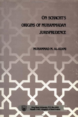 On Schacht's Originsof Muhammadan jurisprudence Cover
