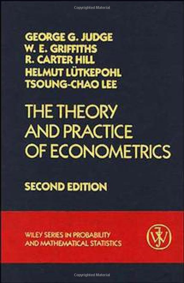 The Theory and practice of econometrics Cover
