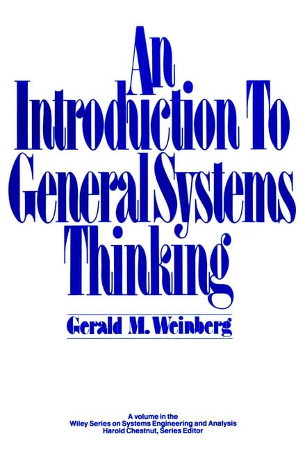 An introduction to general systems thinking Cover