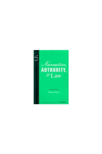 Narrative, authority, and law Cover