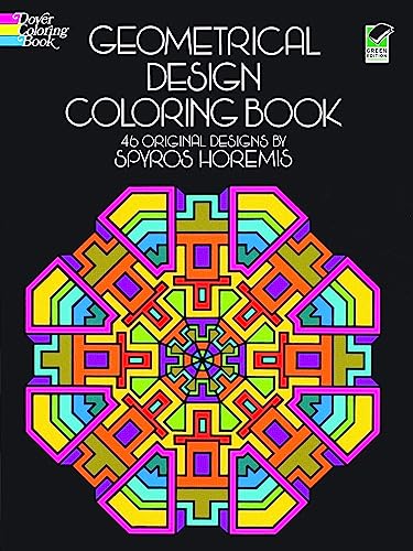 Geometrical Design Coloring Book Cover