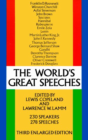 The world's great speeches. Cover