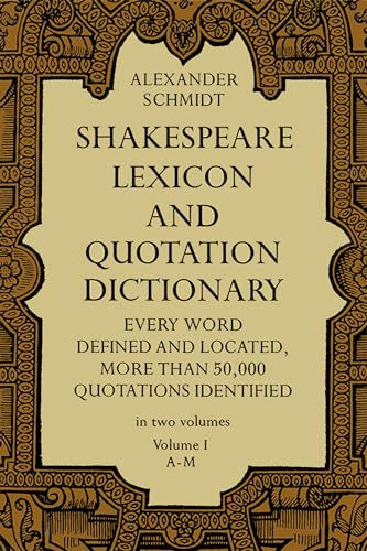 Shakespeare lexicon and quotation dictionary Cover