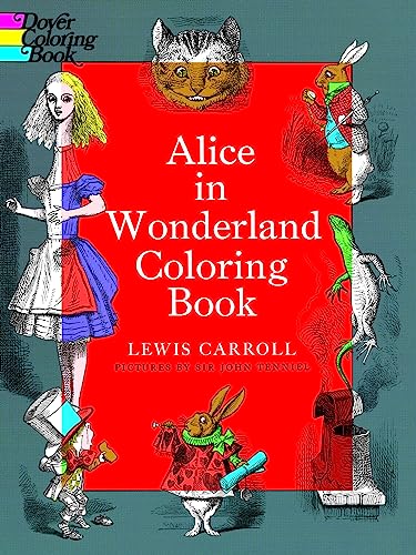Alice in Wonderland Coloring Book Cover