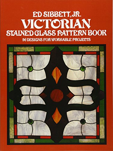 Victorian stained glass pattern book Cover