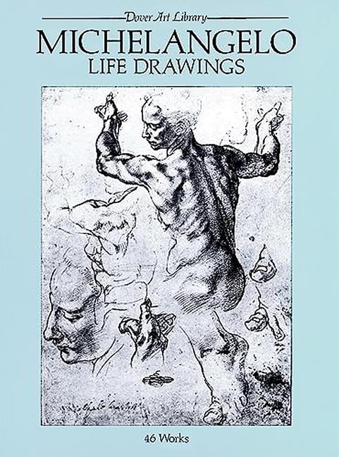 Michelangelo Life Drawings (Dover Art Library) Cover