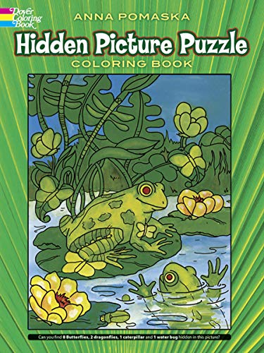 Hidden Picture Puzzle Coloring Book Cover