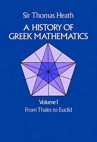 A history of Greek mathematics Cover