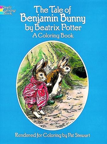 The Tale of Benjamin Bunny, a Coloring Book Cover