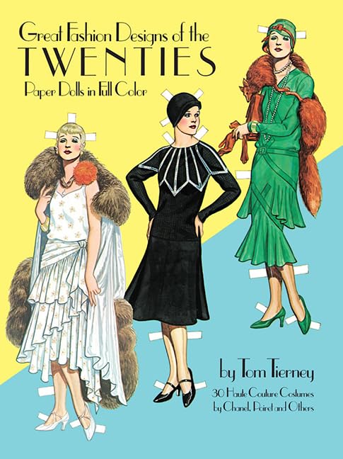 Great Fashion Designs of the Twenties Paper Dolls in Full Color Cover
