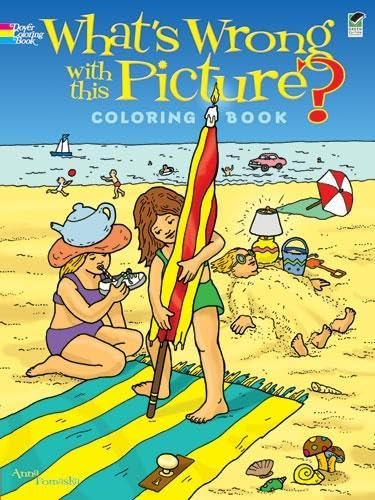 What's Wrong with This Picture Coloring Book (Entertain with Mind Boggling Puzzles Big Books for Hours of) Cover