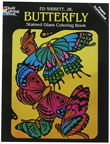 Butterfly Stained Glass Coloring Book (Stained Glass) Cover