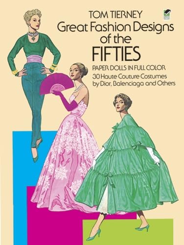 Great Fashion Designs of the Fifties Paper Dolls in Full Color Cover