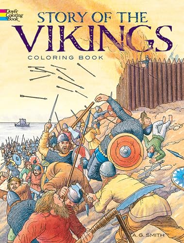 Story of the Vikings Coloring Book Cover