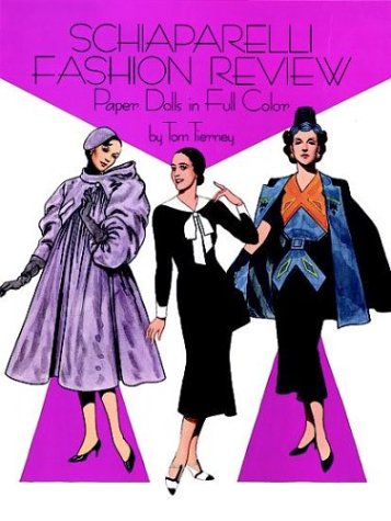 Schiaparelli Fashion Review Paper Dolls in Full Color Cover