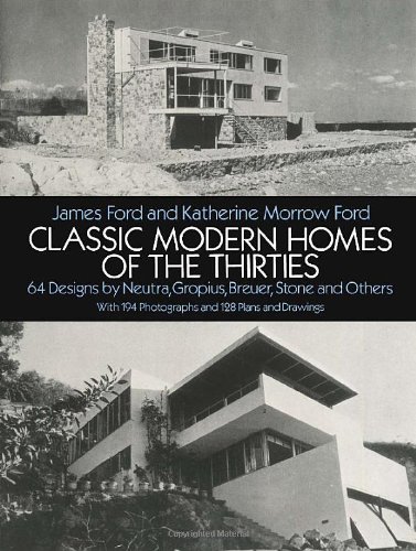 Classic modern homes of the thirties Cover