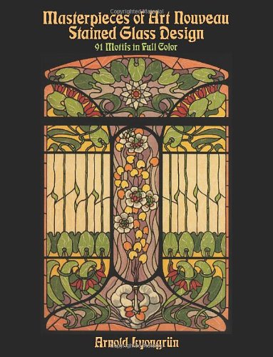 Masterpieces of art nouveau stained glass design Cover
