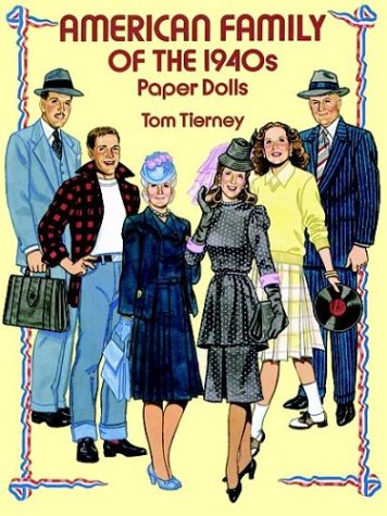 American Family of the 1940s Paper Dolls Cover