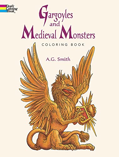 Gargoyles and Medieval Monsters Coloring Book Cover