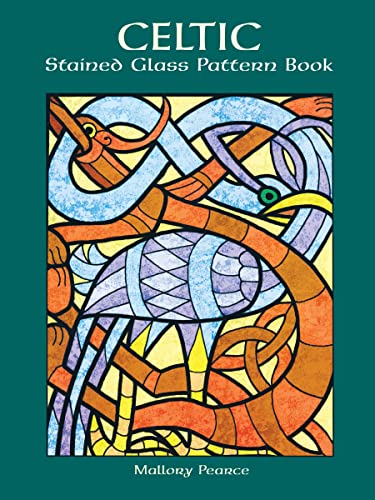 Celtic Stained Glass Pattern Book Cover