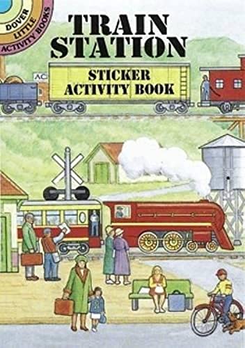 Train Station Sticker Activity Book Cover