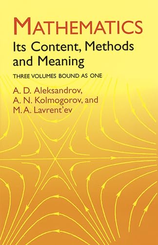Mathematics, its content, methods, and meaning Cover