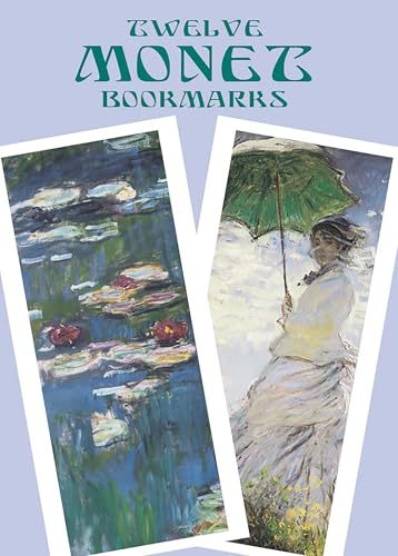 Twelve Monet Bookmarks (Small-Format Bookmarks) Cover