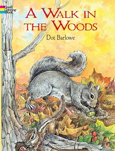 A Walk in the Woods Coloring Book (Dover Coloring Book) Cover