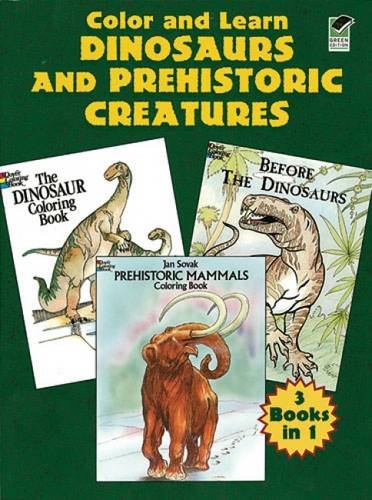 Color and Learn Dinosaurs and Prehistoric Creatures Cover