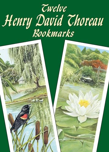 Twelve Henry David Thoreau Bookmarks Cover