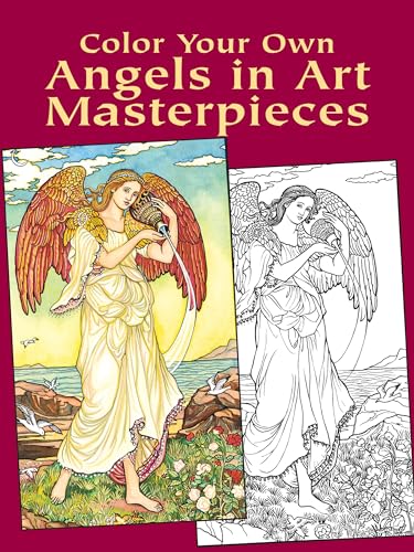 Color Your Own Angels in Art Masterpieces Cover