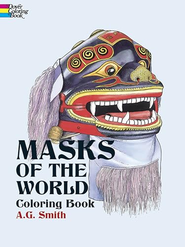 Masks of the World Coloring Book Cover