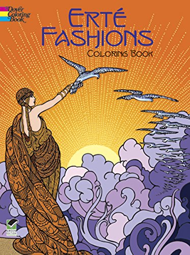 Erte Fashions Coloring Book Cover
