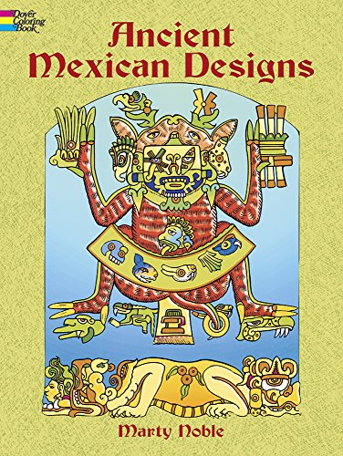 Ancient Mexican Designs Coloring Book Cover