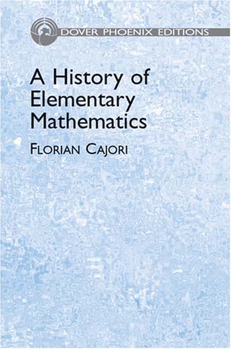 A History of Elementary Mathematics Cover