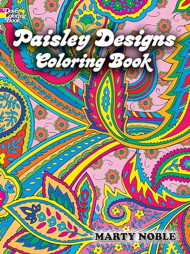 Paisley Designs Coloring Book Cover