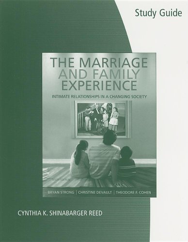 Study Guide for Strong/DeVault/Cohen's The Marriage and Family Experience Cover