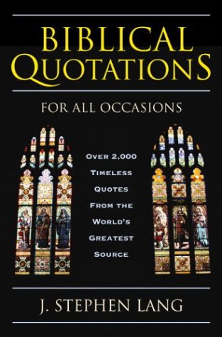 Biblical quotations for all occasions Cover