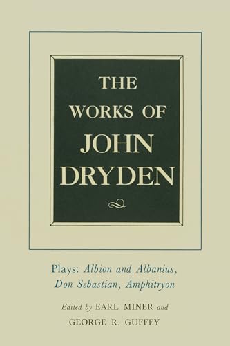 The Works of John Dryden, Volume XV: Plays Cover